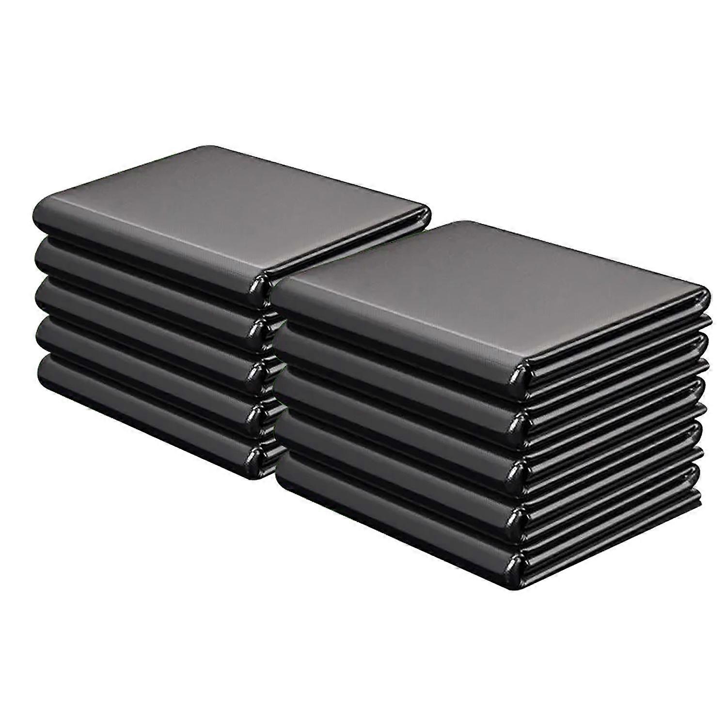 Black Large Garbage Bag 70 X 80cm Thickened PE Sturdy Trash Bag for Household Office Hotel 100Pcs