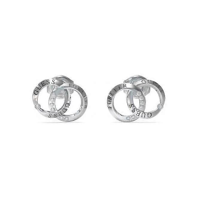 Ladies Rhodium Plated Forever Links Stud Earrings UBE02190RH
