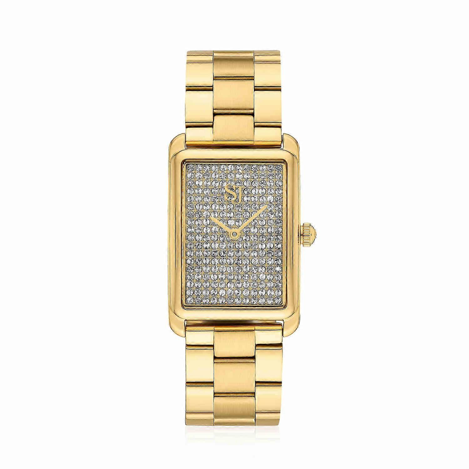 Gold Plated Santina Watch SJ-W1034-CZ-YG