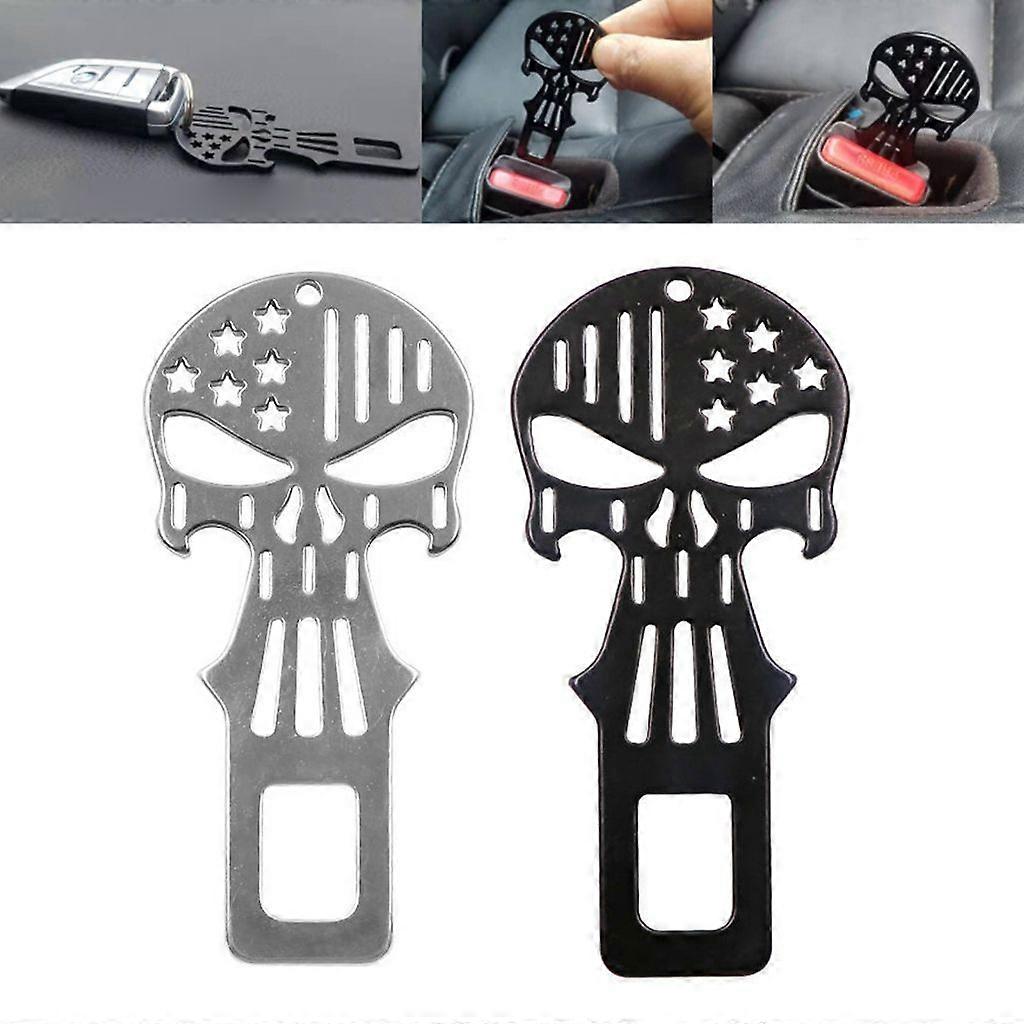 スカルヘッドカーシートベルトバックルクリップ、ドライバーの安全のための高強度の安全なロック