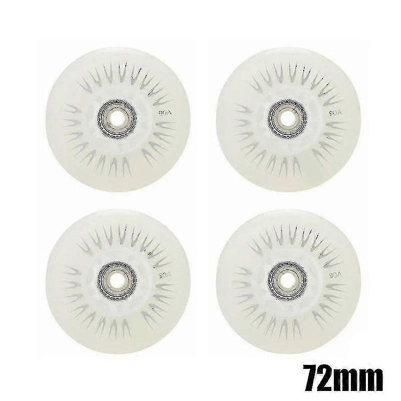 4pcs Flash Inline Skate Wheels 90a Led Lighting Skating Wheels 80 76 72 68
