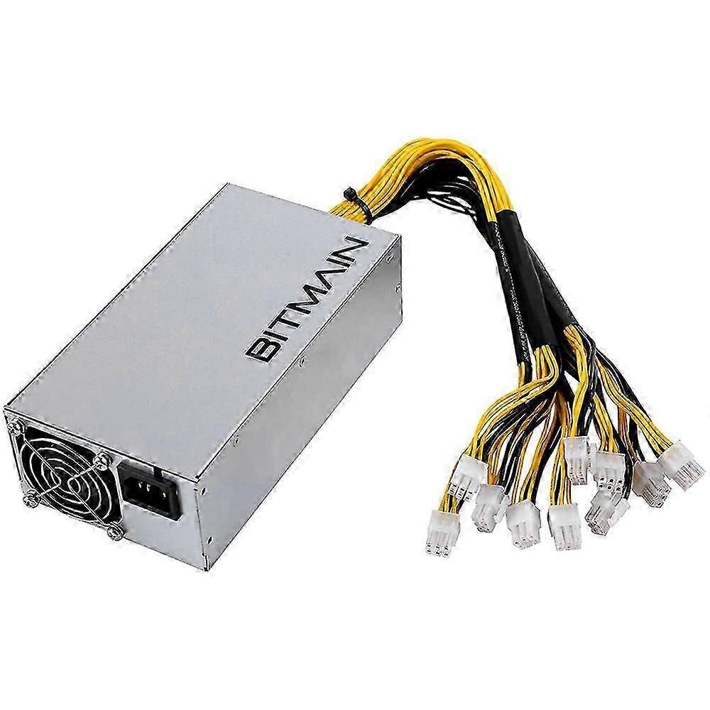 APW7 1800W Alimentatore Mining PSU per Bitmain Antminer S9 / L3 + / A6 / A7 / R4 / S7 / E9 con 10X PCI-E 6Pin C