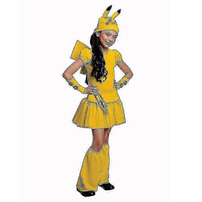 Cute Pikachu-costume For Kids Boys Girls Anime Characters Classic Costumes Theme Party Role Playing Dress-up Suit