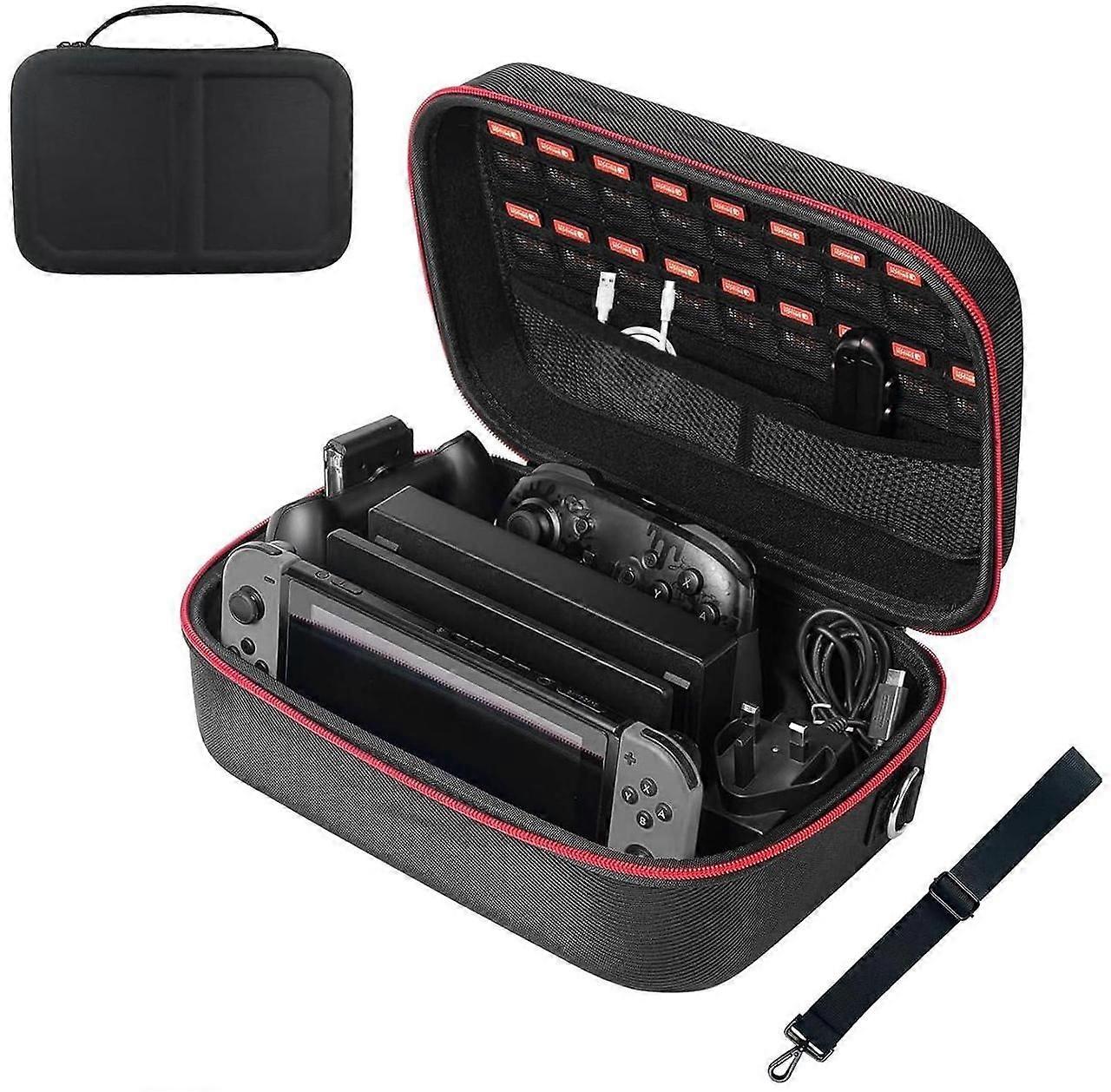 Switch Case for Nintendo Switch 2, Portable Full Protection Carrying Travel Bag with 20 Game Cards Storage for Switch 2(2025 Version) Controller and o