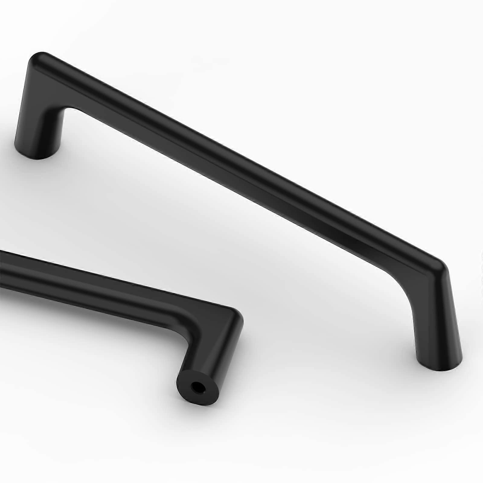 Matte Black Cabinet Pulls 10 Pack, 5 Inch (128mm), Kitchen Cabinet Hardware, Cupboard And Drawer Pulls