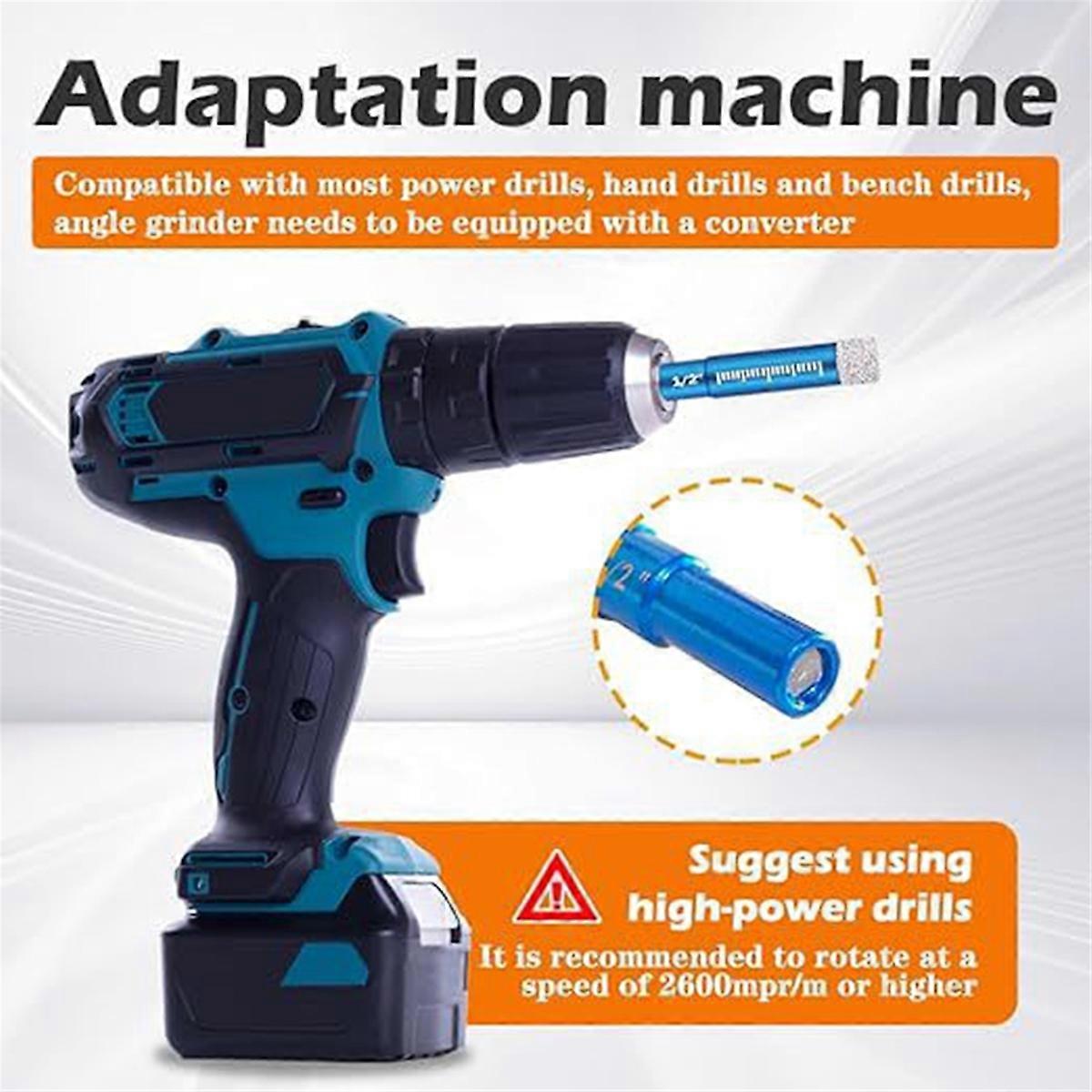 7pcs Diamond Drill Bits Set for Tile and Glass