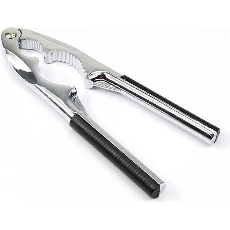Zinc Alloy Nutcracker Non-Slip Handle Walnut Pliers Black Kitchen Tool