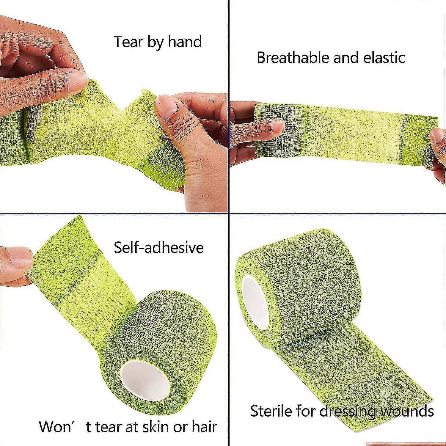 5 Pcs Self adhesive Bandages Adhesive Dressing Self adhesive Bandages For Fingers Wrists And Ankles