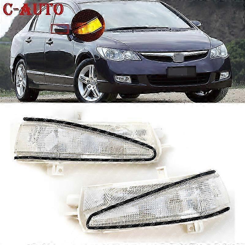 Left And Right Car Led Rearview Mirror Lights Mirror Signal Side Mirror Turn Signal Lamp For Honda Civic Fa1 Fd1 Fd2 2006-2011