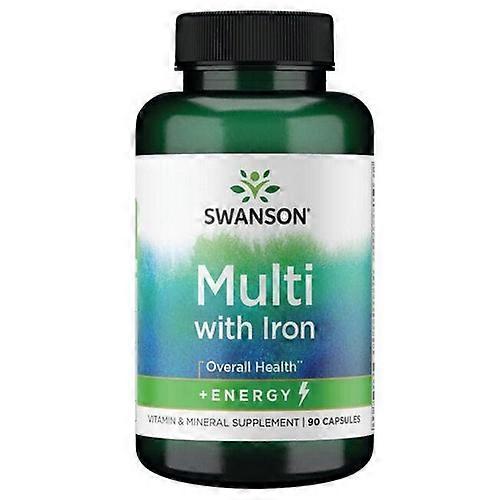 Swanson Vitamins Multi with Iron +Energy, 90 Caps