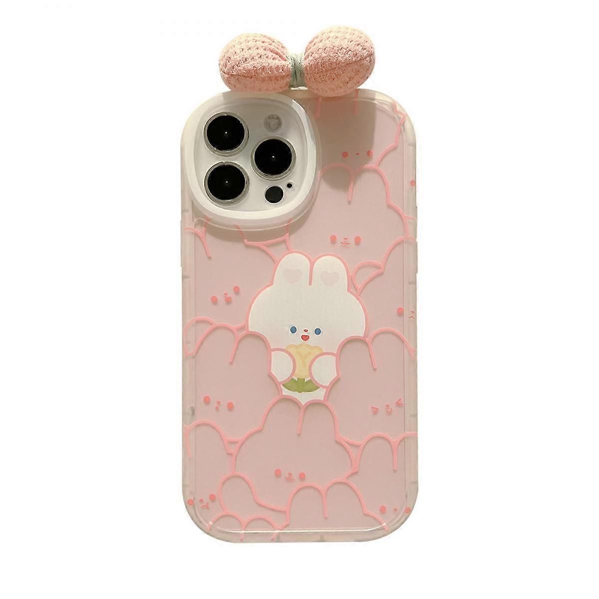 Mobile Phone Case With Rabbit Bow For Iphone13pro