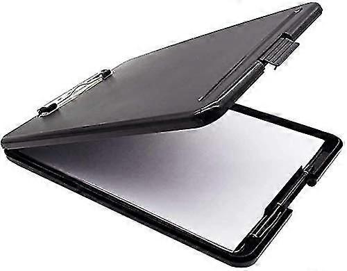 A4 Exaboardメタルクランプクリップノートブックホルダー折りたたみ式収納ペーパーホルダーペンホルダーポリプロピー