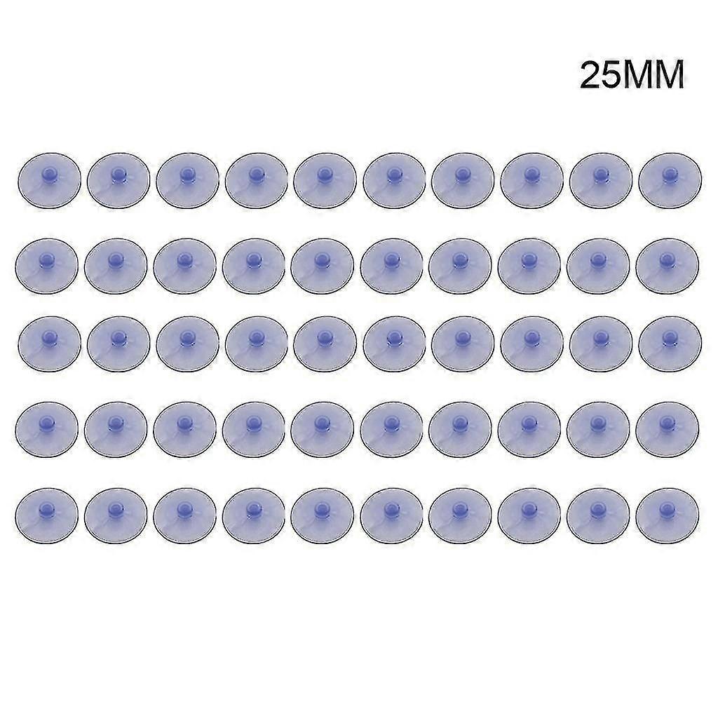 50 Pieces Transparent Suction Cups Without Hooks Anti-collision Sucker Pad