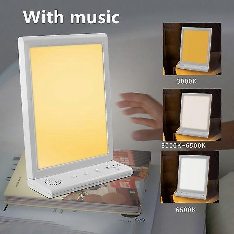 Light Therapy Lamp 10000 Lux LED Sad Lamp Seasonal Affective Disorder with Timer Touch Control Night Light for Home / Office