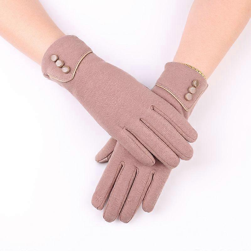 Women's Winter Touch Screen Windproof Gloves - Fleece Lined Thick Warm Gloves