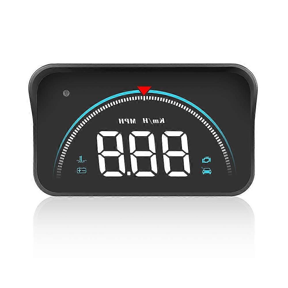 M8 Car Headup Display OBD2 Digital Speedometer HUD Projector with RPM, Volt, Coolant Temperature, Mileage, Speeding and Fatigue Alarm