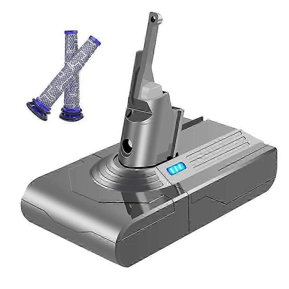 LM 21.6V V8 Battery Adapter+2XPre-Filter Replace for V8 Batteries V8 Absolute V8 Animal Vacuum Cleaner Rechargeable NHU