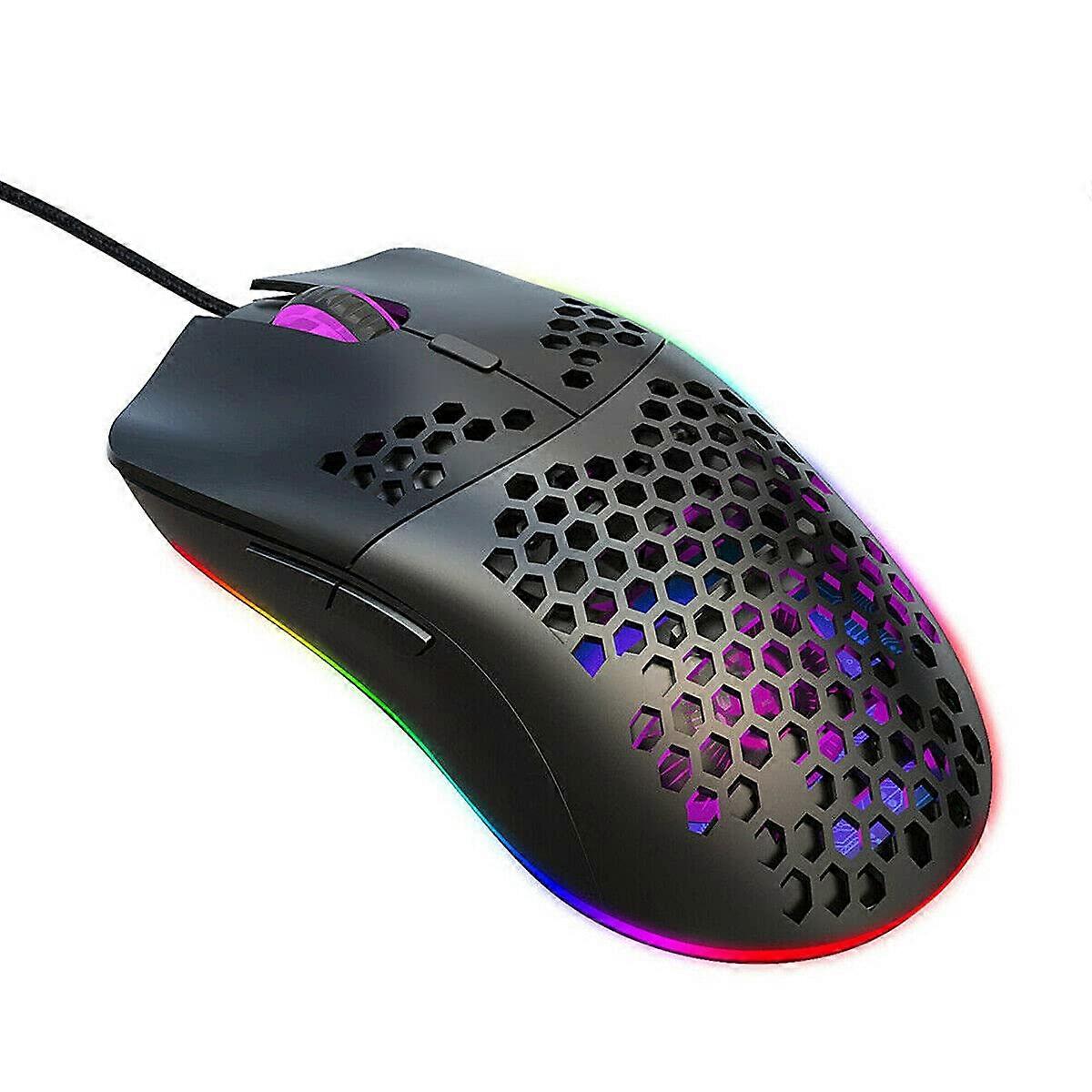 6400 DPI RGB Light Wired Gaming Mouse Mice Backlit Button for PC Laptop and Gaming Consoles