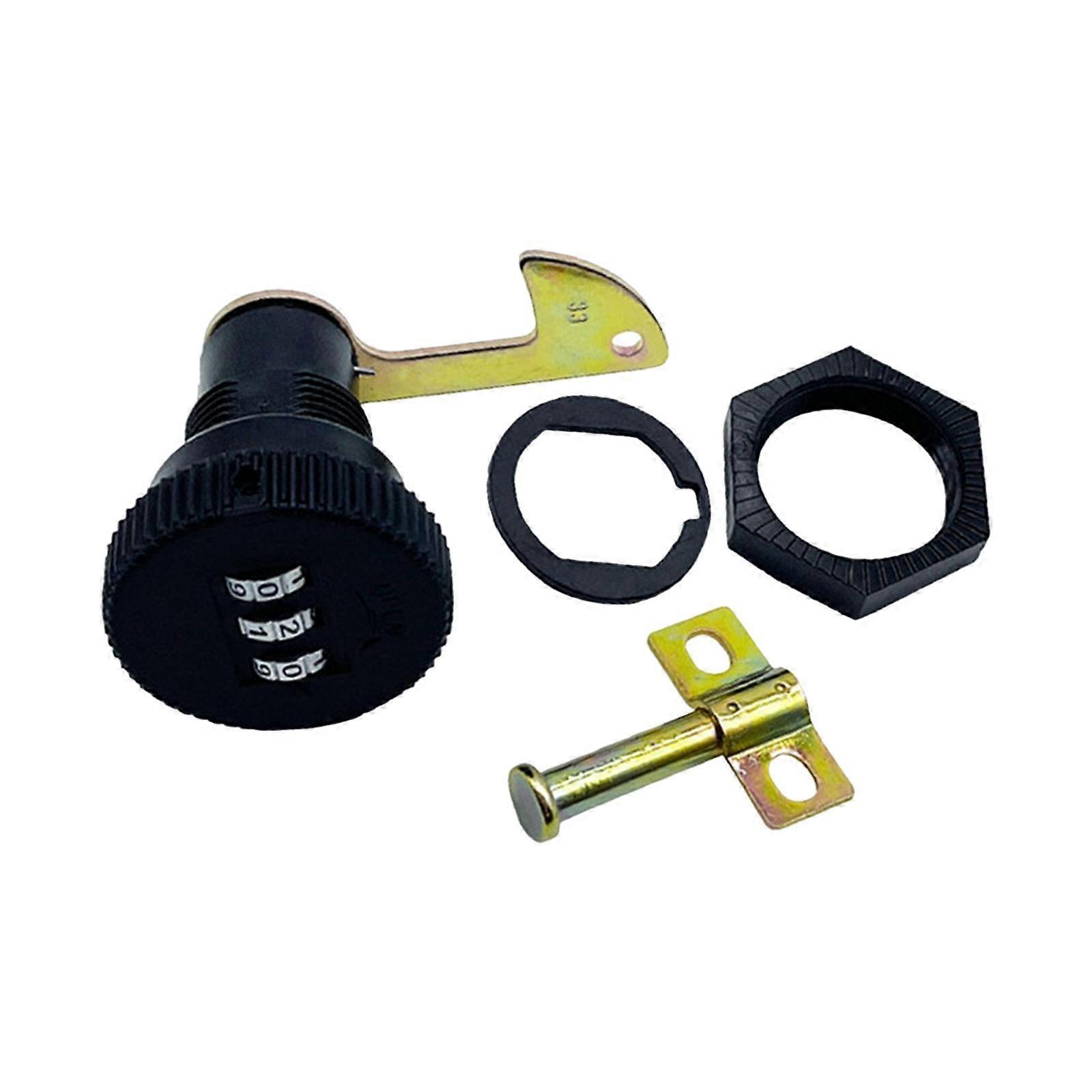 Combination Lock 3 Digital for Motorcycle Trunk Easily Install Replacement
