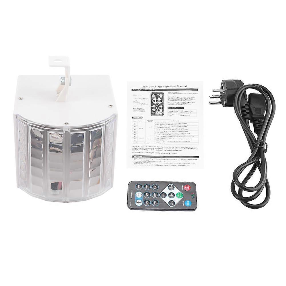 Roatable LED RGB Mini Controlled Colorful Stage Light for Party DJ Disco (EU plug)