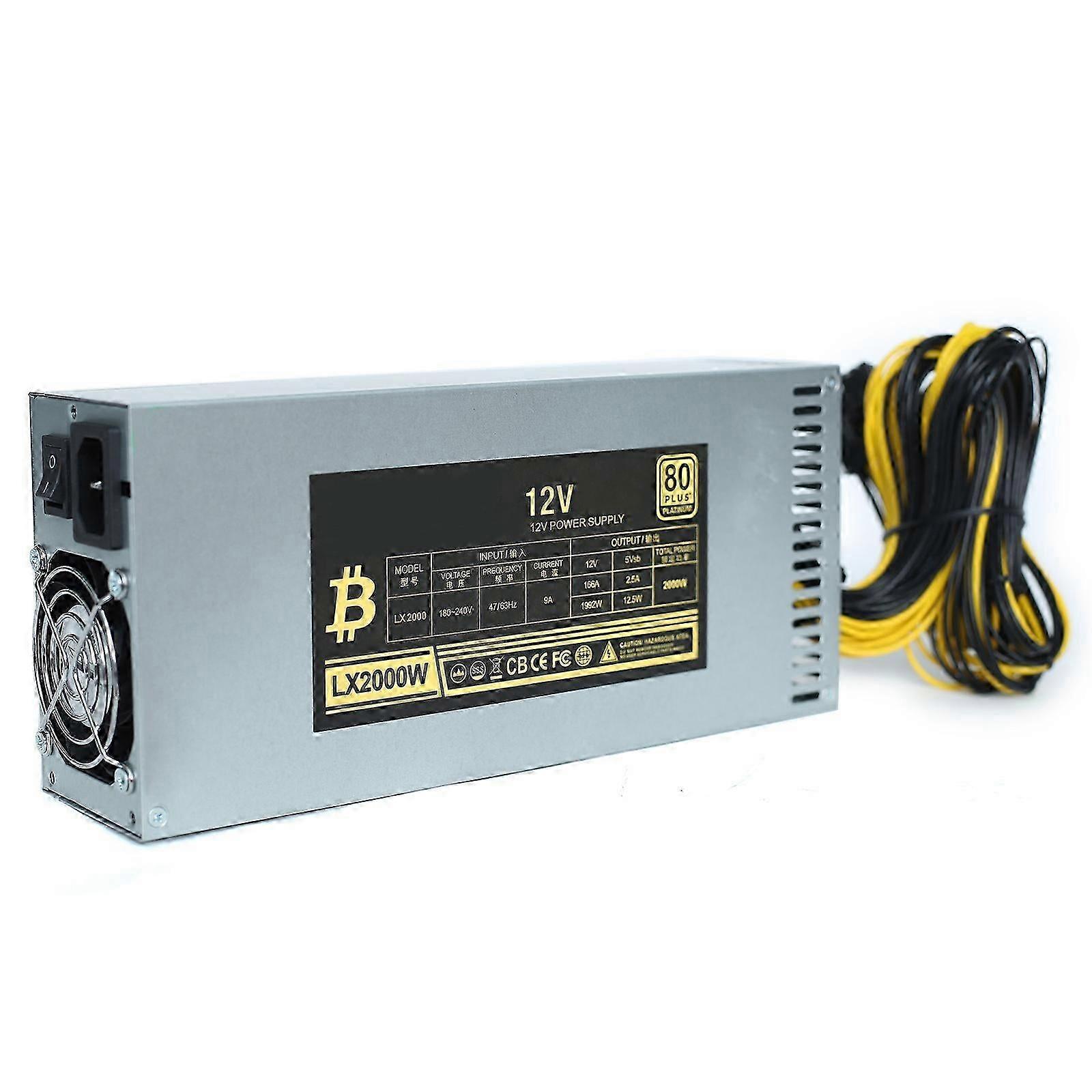 Desktop Eth Power Supply High Efficiency 6pin For Bitcoin Ethereum Server Miner