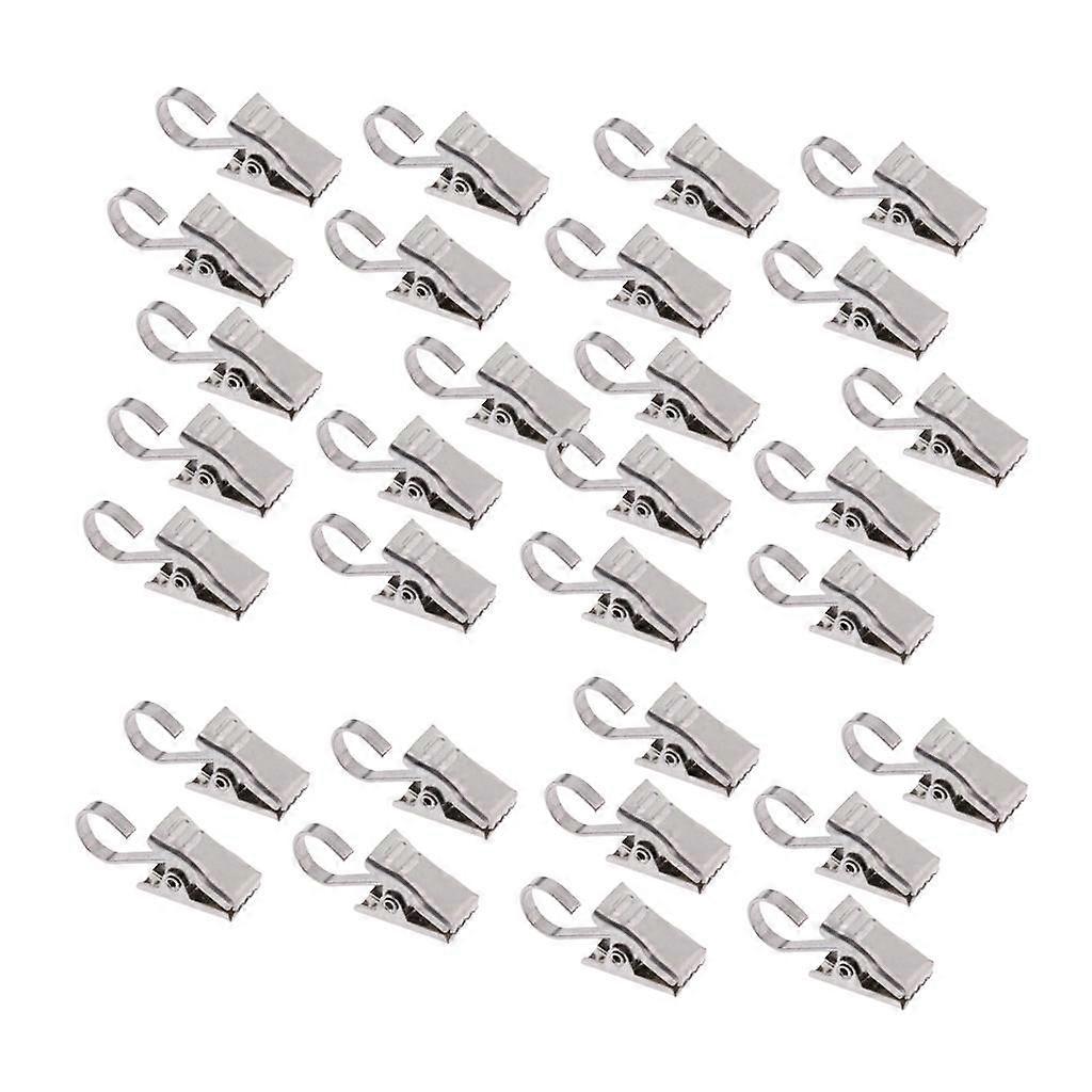 30Pcs Heavy Duty Curtain with Hook Spring Clamps Hanging Carrier