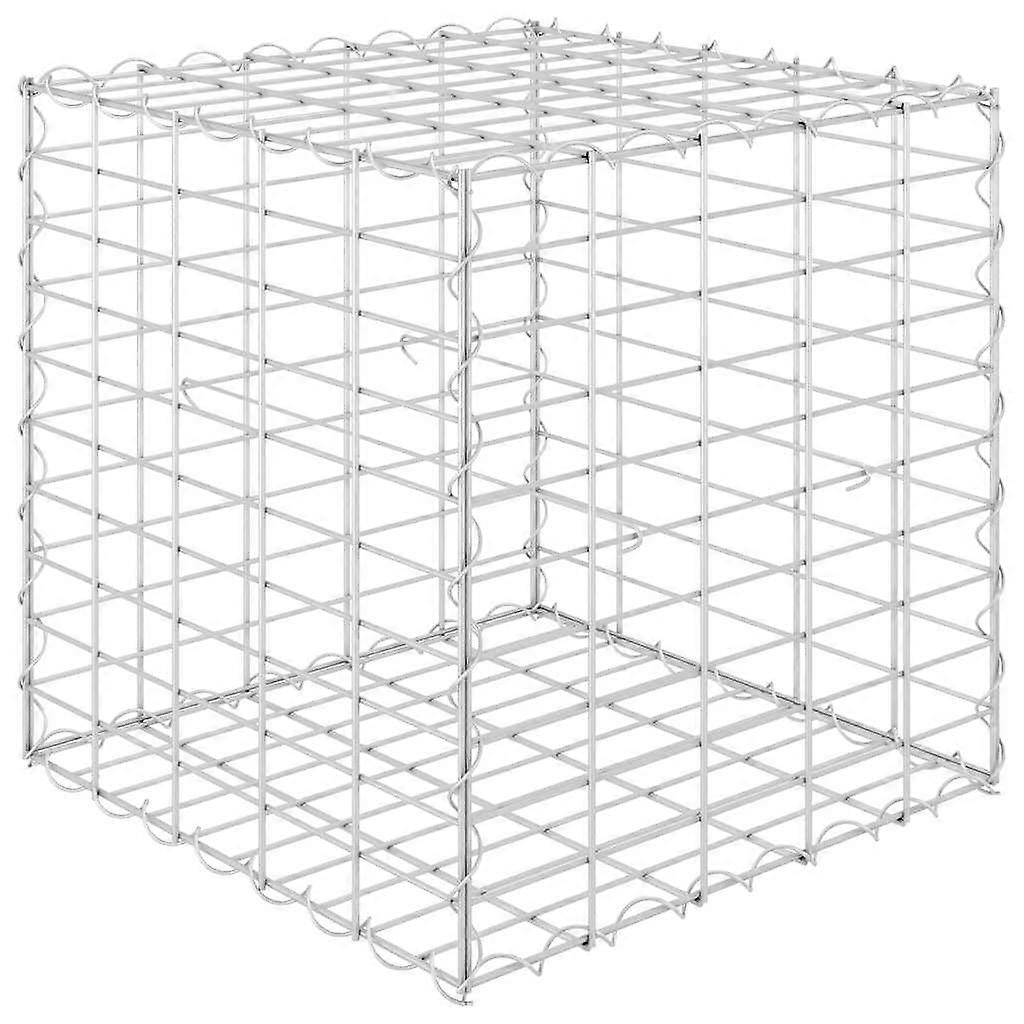 Cube Gabion Raised Bed, Steel Wire Gabion Baskets for Metal Outdoor, Gabion Planter for Stones, Rustproof and WeatherResistant, 19.7'x19.7'x19.7'