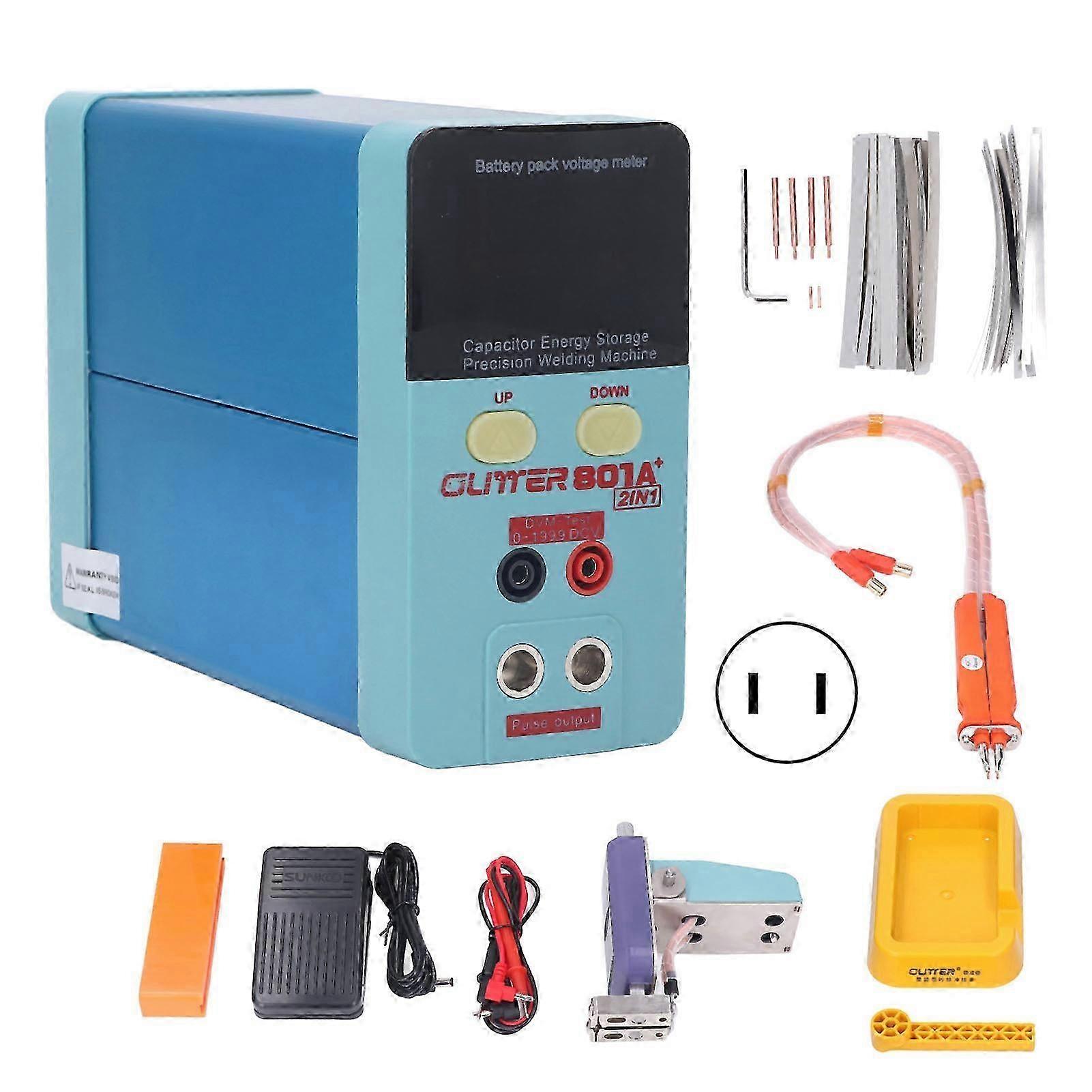 Pulse Welding Machine Capacitor Energy Storage Spot Welder Electric Welding Equipment With Voltage Detection Ac100240v Us Plug
