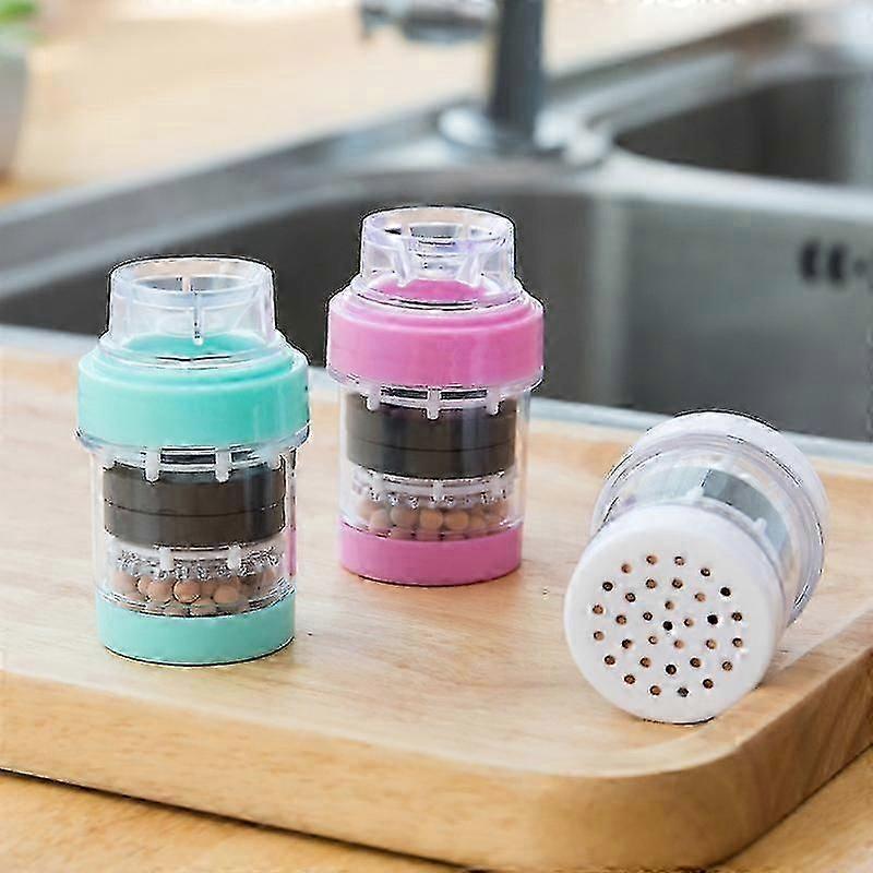 3pcs Magnetic Front-loading Water Clean Filter Faucet Tap Purifier Head Kitchen