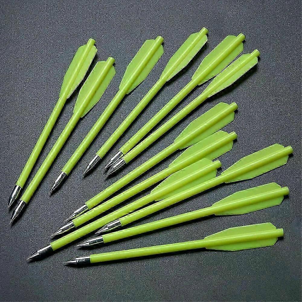 Flechas de besta de plástico de 625 polegadas para caça e tiro ao alvo - Acessórios de arco verde