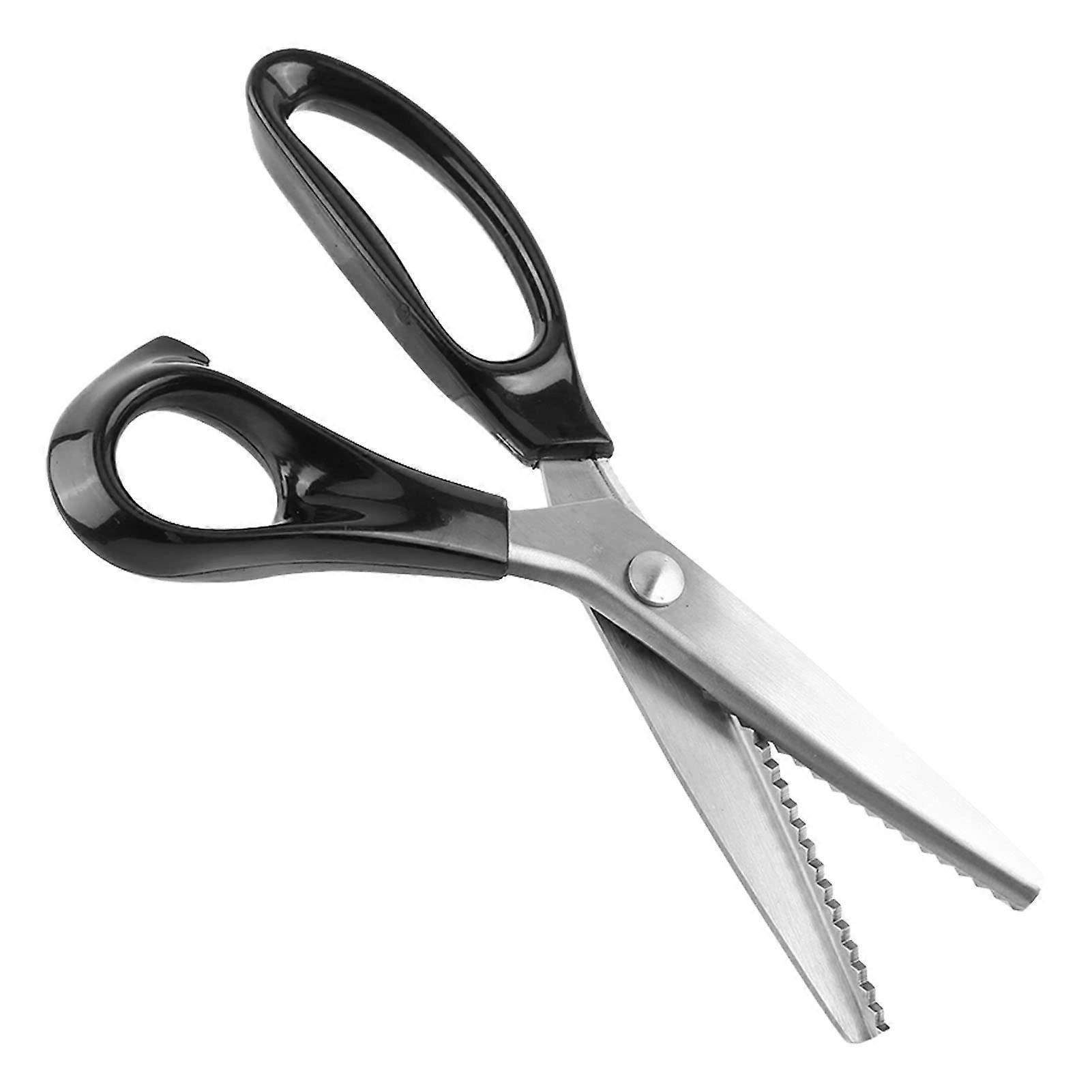 Pinking Scissors Set, Multi-Purpose Fabric Scissors 5mm for Quilting, Crafting, and Sewing with Decorative Round Edge