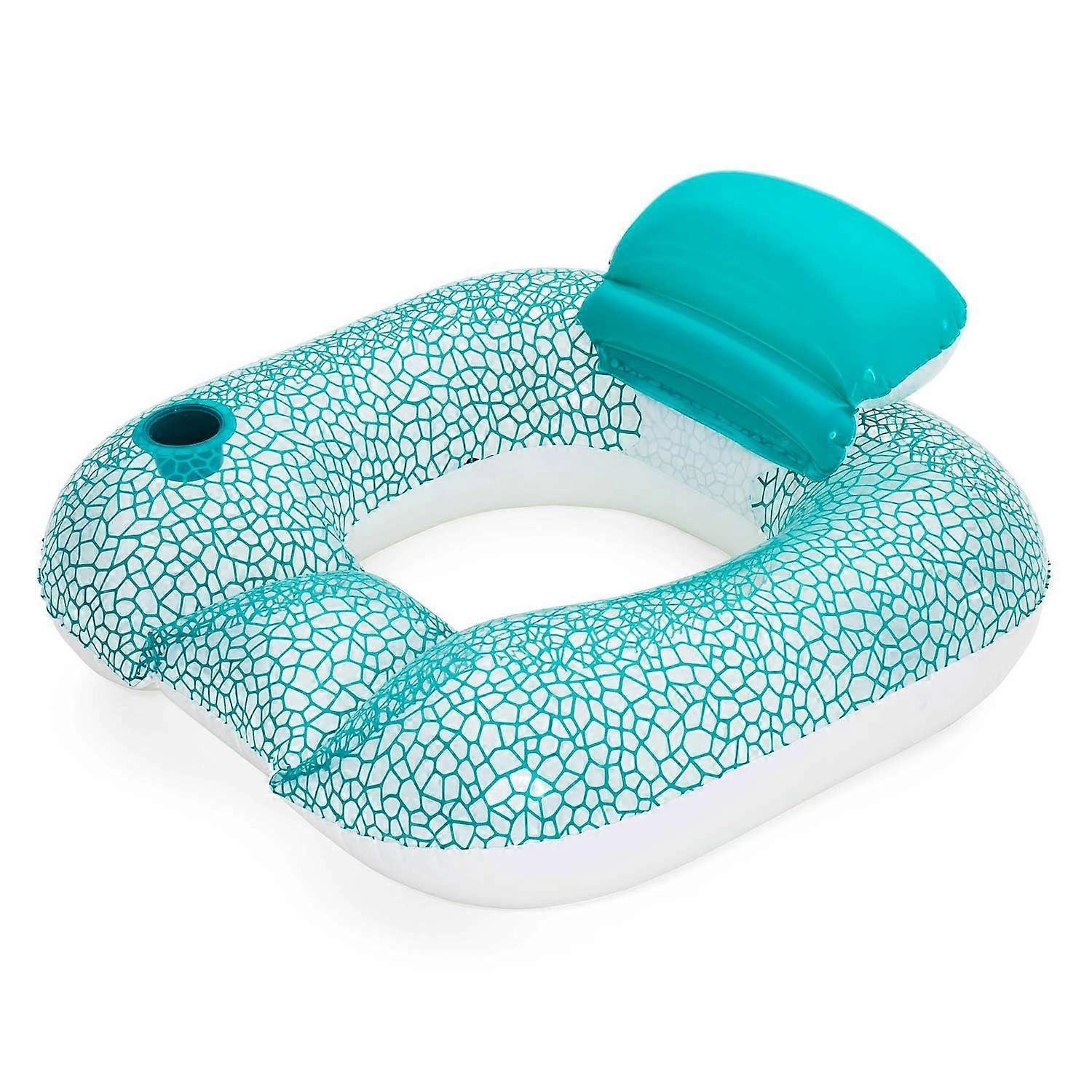 Blå uppblåsbar simstol Bestway 43097