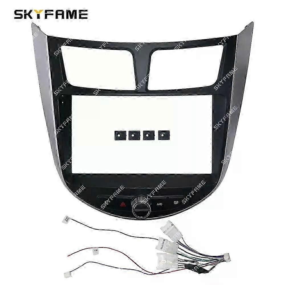 Applies to Car Frame Fascia Adapter Android Radio Dash Fitting Panel Kit Suitable for Hyundai Verna Accent Solaris i-25 Dodge Attitude