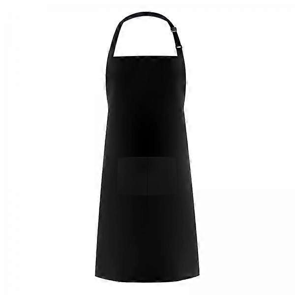 4x Adults Men Women Apron Bib Solid Cooking Apron with Large , Solid Color