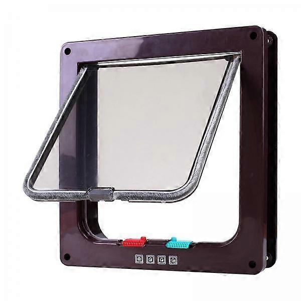 2x Locking Pet Door Lockable Dog And Gate Cat Flap Door