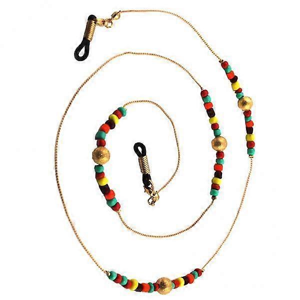 2-6pack Beads Beaded Eyeglass Cord Reading Glasses Eyewear Spectacles Chain
