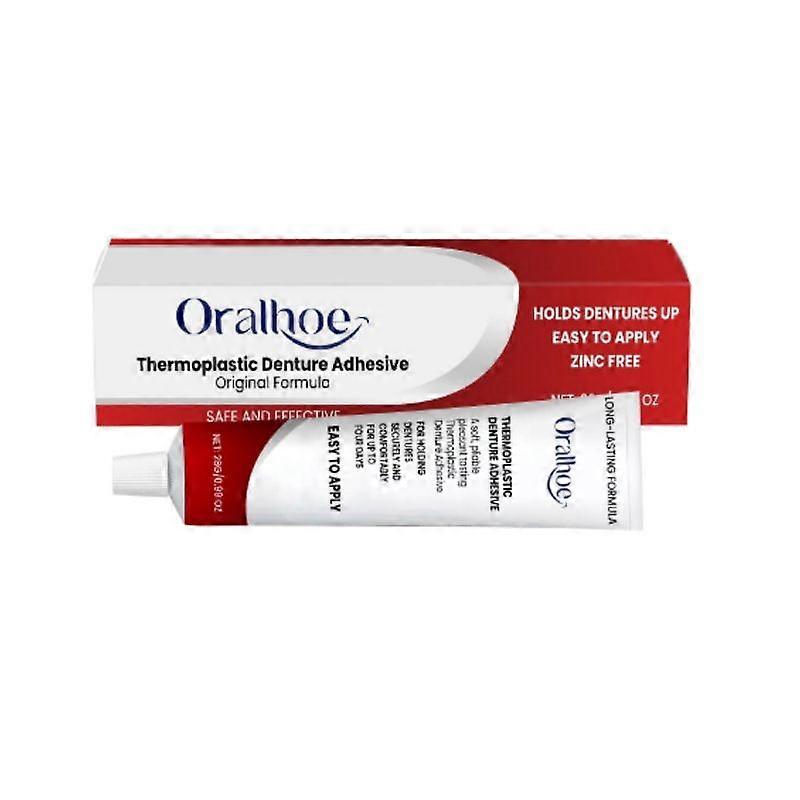 Long Lasting Thermoplastic Denture Adhesive, Refits and Tightens Loose Up