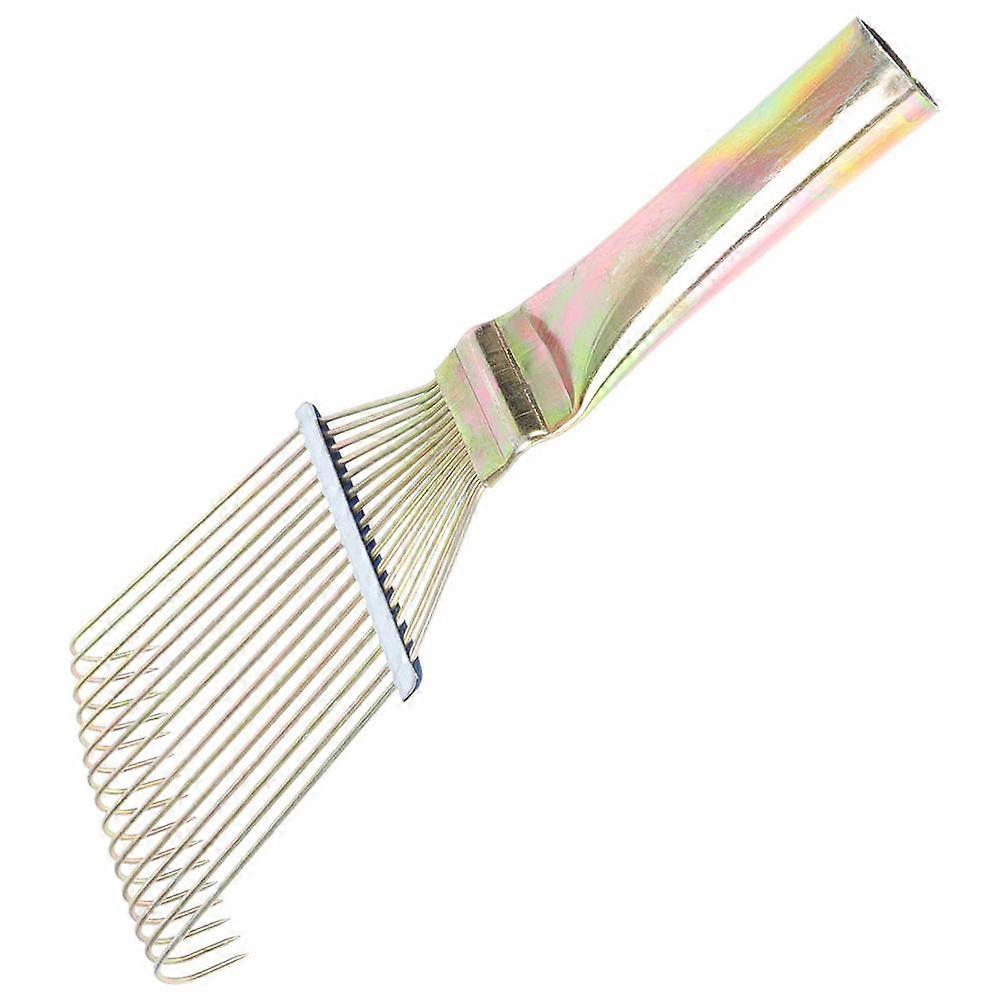 Metal Horse Grooming Rake Brush for Cattle, Sheep, and Horses – Lightweight, Safe, Comfortable Grip with Smooth Handle for Livestock Care