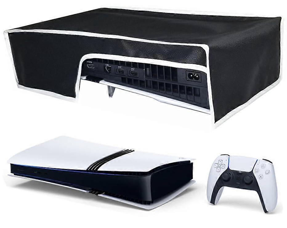Cover Horizontal for PS5 Pro/PS5 Slim/PS5, Protective Cover Dustproof, Custom for PS5 Pro (Black and white line)