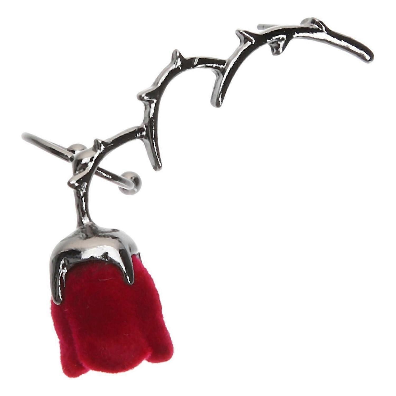 Rose Flower Stud Earring Rose Thorns Earring Cartilage Thorns Flower Earring