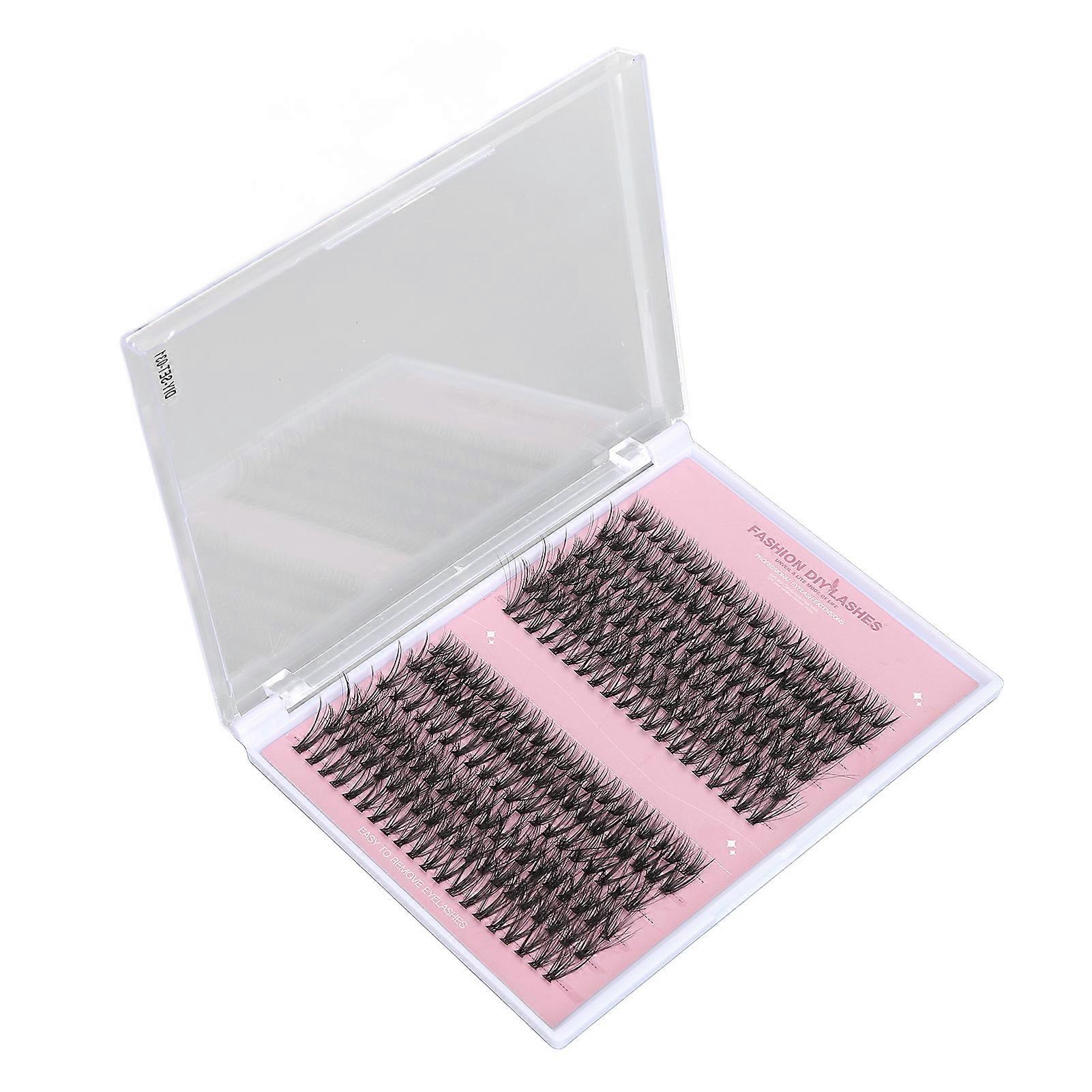 240pcs False Eyelash Clusters D Curl Lifelike Individual Fake Lashes Set for DIY Lash Extension 10mm to 16mm DIY‑SET‑031 