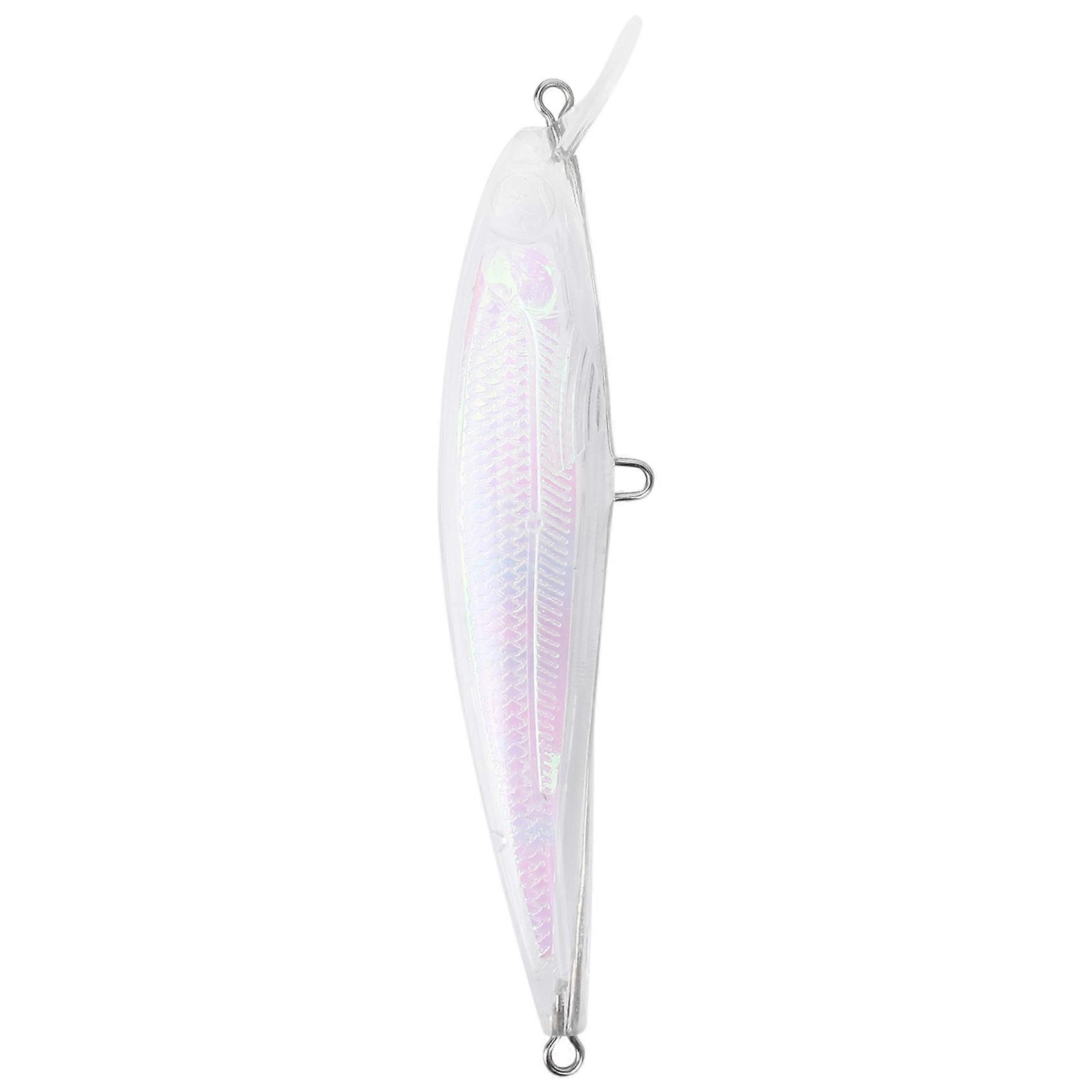 10Pcs Transparent Baits Blank Hard Baits 3D Unpainted Fishing