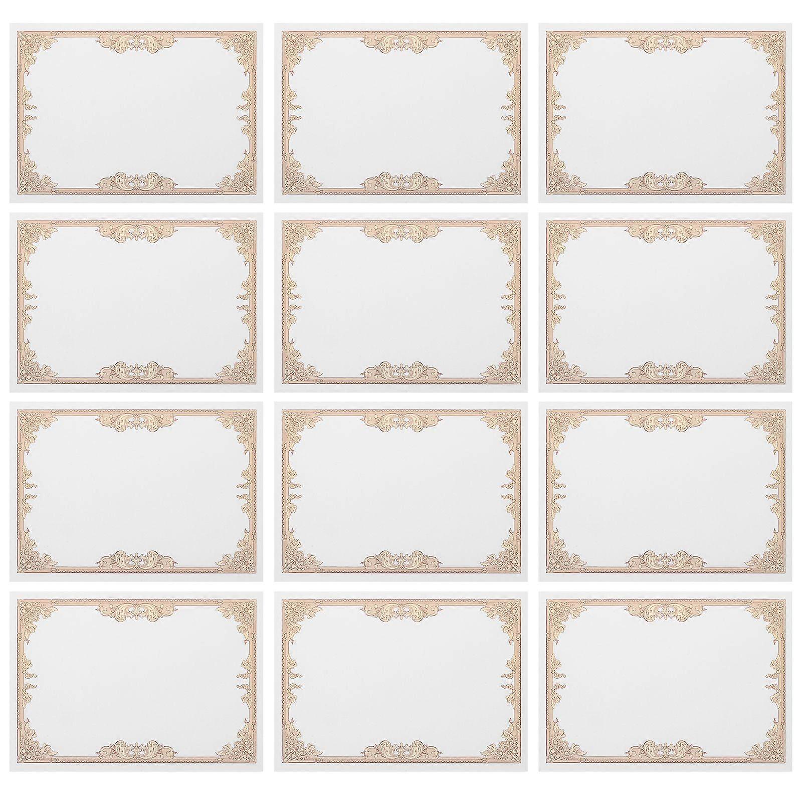 30pcs Certificate Paper Diploma Certificate Paper Printable Blank Paper Liner Blank Certificate Paper
