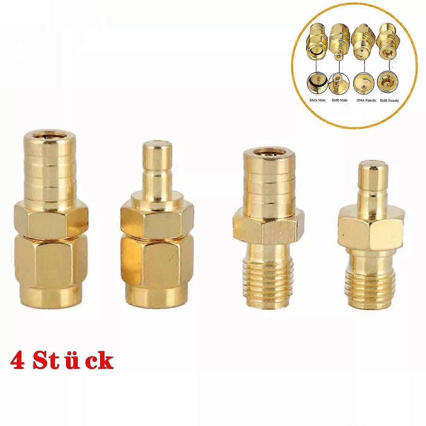 4pcs DAB + antenna adapter SMA plug to SMB socket DAB car antenna adapter-Good