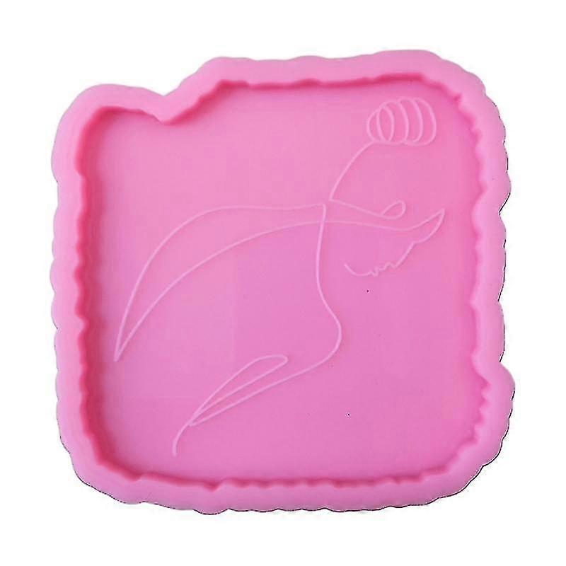 エポキシ樹脂コースターモールドDIYシリコーンクラフト家の装飾とアートプロジェクト