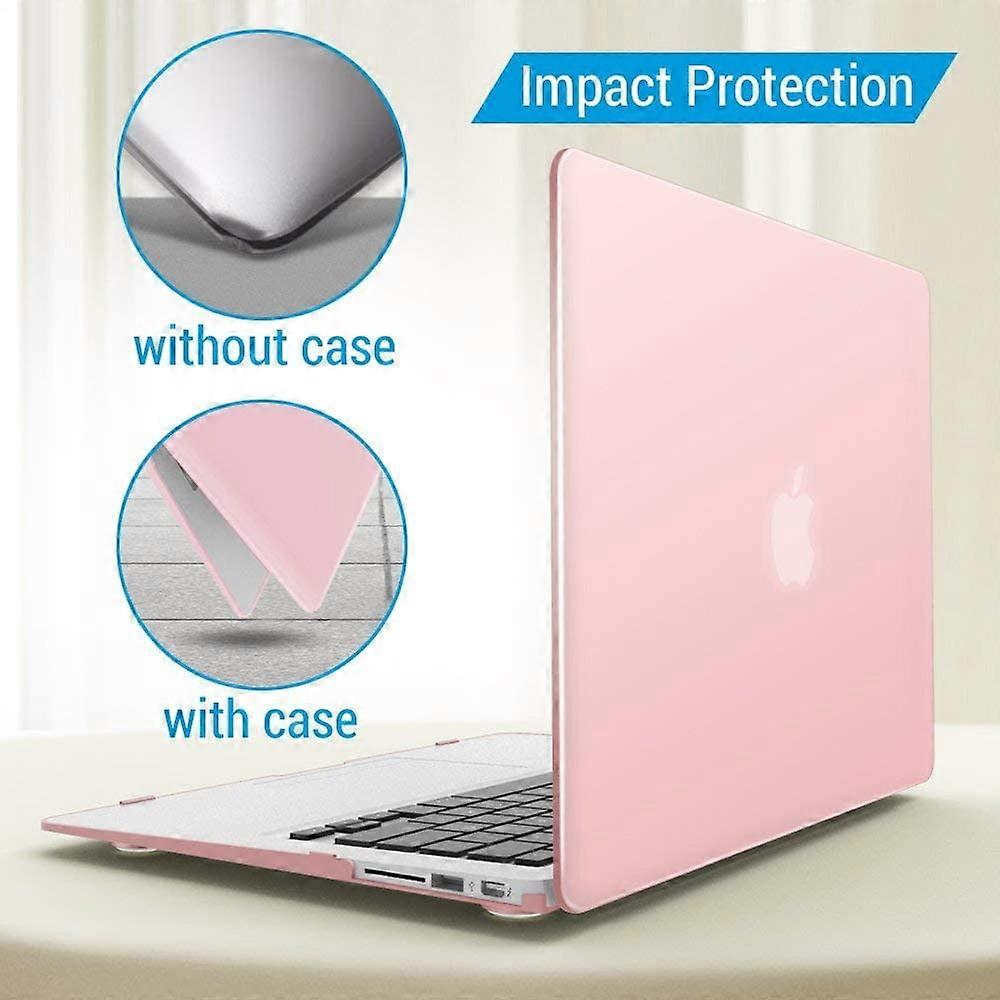 Compatible with MacBook Air 13.3 Protective Case  Laptop Shell Case with Non Slip Feet Pad