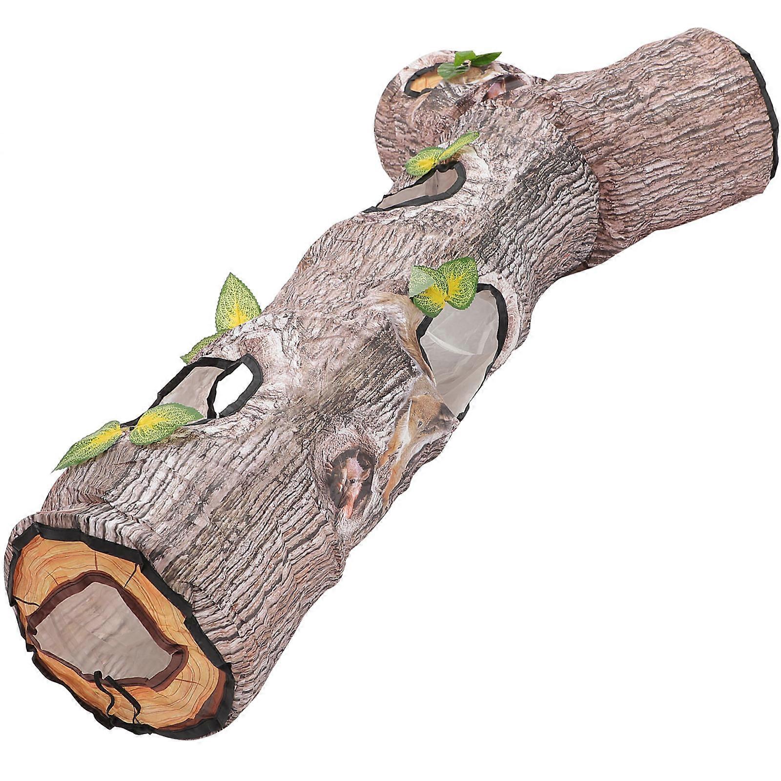 Multi-Functional Cat Tunnel with Naturalistic Design for