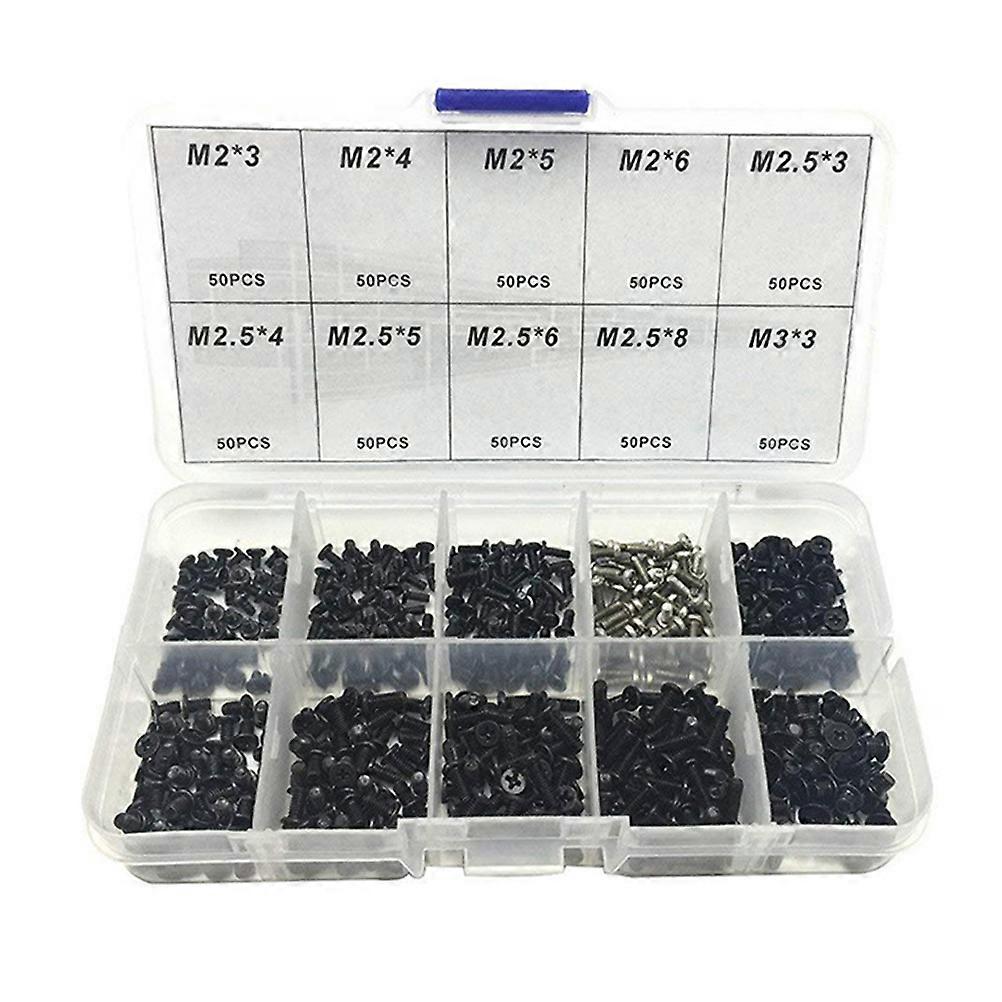Universal Laptop Screw Kit, Robust Carbon Steel, Suitable for Many Models