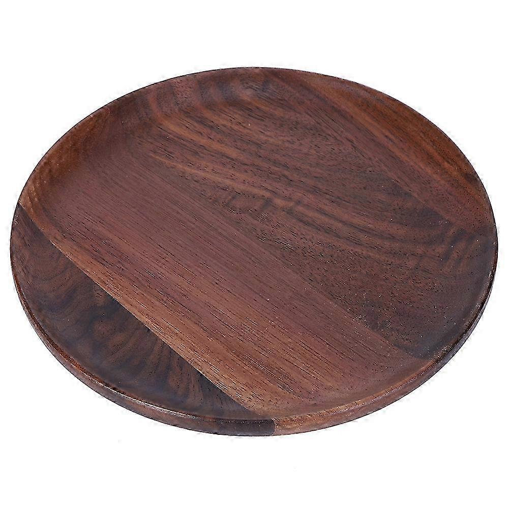 Wooden Serving Tray for Food Fruit Dinner Plate Kitchen Tableware