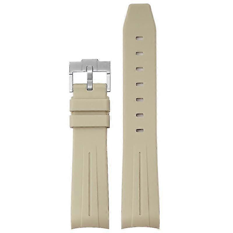 Λουράκι ρολογιού 20MM για Omega &; Swatch TPU Arc Strap Silver Buckle Watch Band